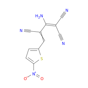 2-氨基-3-[(5-硝基-2-噻吩基)亚甲基]-1-丙烯-1,1,3-三羰基腈