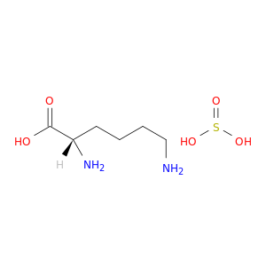 (2S)-2,6-diaminohexanoic acid; sulfurous acid