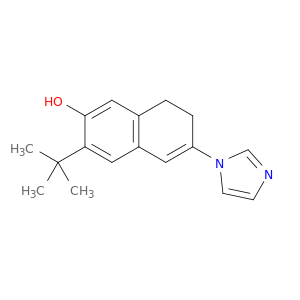 2-Naphthalenol, 3-(1,1-dimethylethyl)-7,8-dihydro-6-(1H-imidazol-1-yl)-