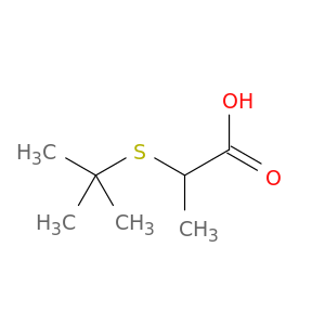 Propanoic acid, 2-[(1,1-dimethylethyl)thio]-
