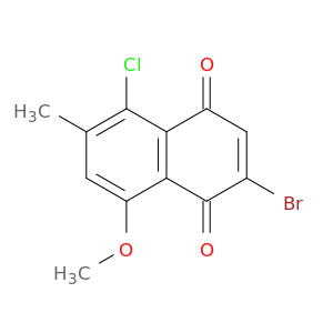 1,4-Naphthalenedione, 2-bromo-5-chloro-8-methoxy-6-methyl-