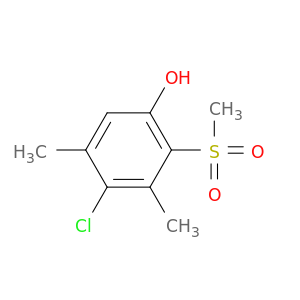 Phenol, 4-chloro-3,5-dimethyl-2-(methylsulfonyl)-