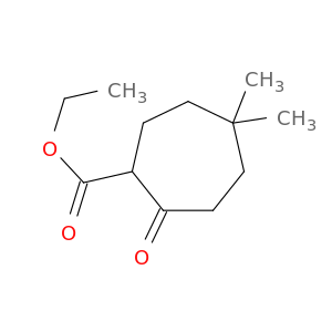Cycloheptanecarboxylic acid, 5,5-dimethyl-2-oxo-, ethyl ester