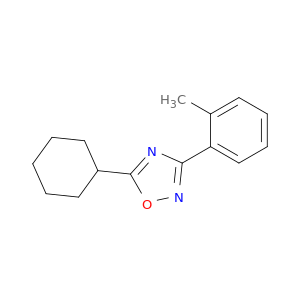 1,2,4-Oxadiazole, 5-cyclohexyl-3-(2-methylphenyl)-
