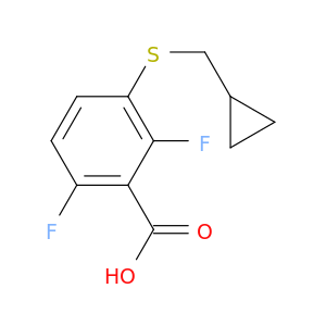 3-[(Cyclopropylmethyl)sulfanyl]-2,6-difluorobenzoic acid