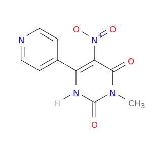 2,4(1H,3H)-Pyrimidinedione, 3-methyl-5-nitro-6-(4-pyridinyl)-