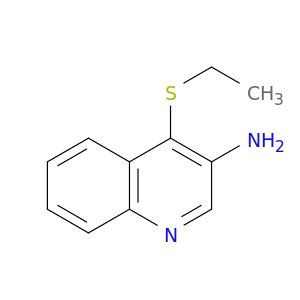 3-Quinolinamine, 4-(ethylthio)-