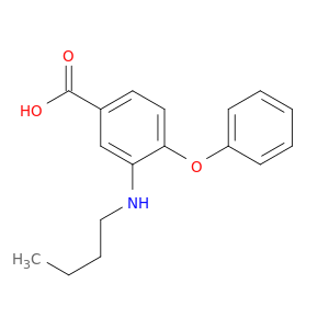 Benzoic acid, 3-(butylamino)-4-phenoxy-