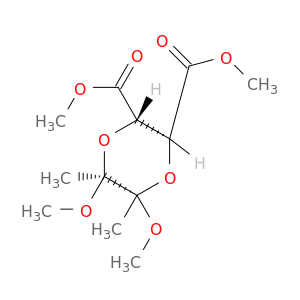 1,4-Dioxane-2,3-dicarboxylicacid, 5,6-dimethoxy-5,6-dimethyl-, 2,3-dimethyl ester, (2S,3S,5S,6S)-