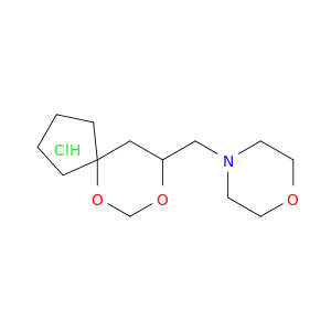 Morpholine, 4-(6,8-dioxaspiro[4.5]dec-9-ylmethyl)-, hydrochloride