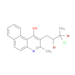Benzo[f]quinolin-1-ol, 2-(2,3-dibromo-3-chlorobutyl)-3-methyl-