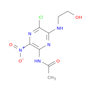 Acetamide, N-[5-chloro-6-[(2-hydroxyethyl)amino]-3-nitropyrazinyl]-