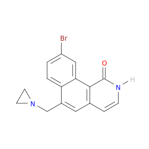 Benz[h]isoquinolin-1(2H)-one, 6-(1-aziridinylmethyl)-9-bromo-