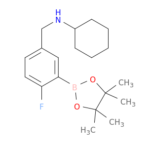 5-(N-Cyclohexylaminomethyl)-2-fluorophenylboronic acid, pinacol ester