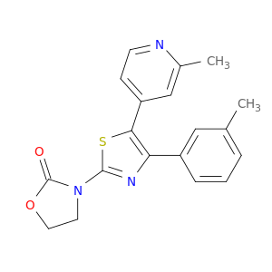 3-[4-(3-METHYLPHENYL)-5-(2-METHYL-4-PYRIDYL)-1,3-THIAZOL-2-YL]OXAZOLIDIN-2-ONE