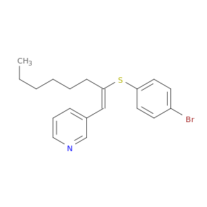 Pyridine, 3-[(1Z)-2-[(4-bromophenyl)thio]-1-octenyl]-