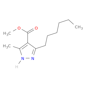 1H-Pyrazole-4-carboxylic acid, 3-hexyl-5-methyl-, methyl ester