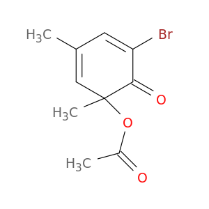 2,4-Cyclohexadien-1-one, 6-(acetyloxy)-2-bromo-4,6-dimethyl-