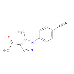 4-(4-acetyl-5-methyl-1H-pyrazol-1-yl)benzonitrile