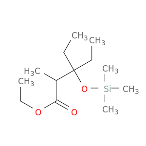Pentanoic acid, 3-ethyl-2-methyl-3-[(trimethylsilyl)oxy]-, ethyl ester