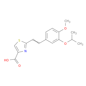 4-Thiazolecarboxylicacid, 2-[2-[4-methoxy-3-(1-methylethoxy)phenyl]ethenyl]-