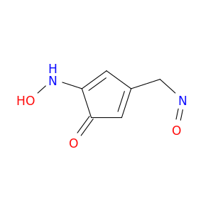 2,4-Cyclopentadien-1-one, 2-(hydroxyamino)-4-(nitrosomethyl)-