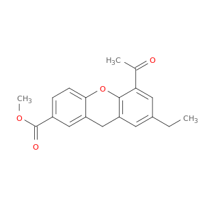 9H-Xanthene-2-carboxylic acid, 5-acetyl-7-ethyl-, methyl ester