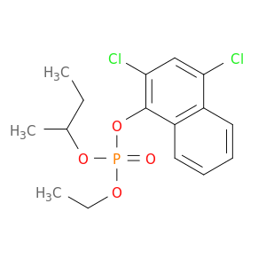 Phosphoric acid, 2,4-dichloro-1-naphthalenyl ethyl 1-methylpropyl ester