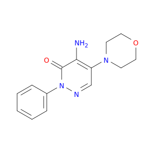 3(2H)-Pyridazinone, 4-amino-5-(4-morpholinyl)-2-phenyl-