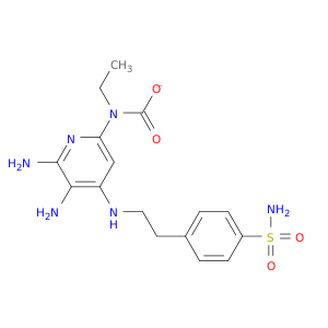 Carbamic acid,[5,6-diamino-4-[[2-[4-(aminosulfonyl)phenyl]ethyl]amino]-2-pyridinyl]-, ethylester (9CI)