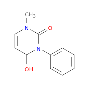 2(1H)-Pyrimidinone, 3,4-dihydro-4-hydroxy-1-methyl-3-phenyl-