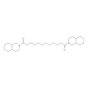 Isoquinoline, 2,2'-(1,12-dioxo-1,12-dodecanediyl)bis[decahydro-