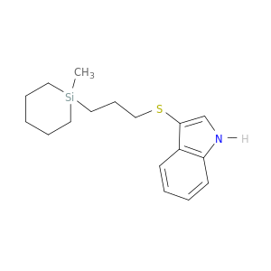1H-Indole, 3-[[3-(1-methylsilacyclohex-1-yl)propyl]thio]-