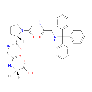 L-Alanine, N-[N-[1-[N-[N-(triphenylmethyl)glycyl]glycyl]-L-prolyl]glycyl]-