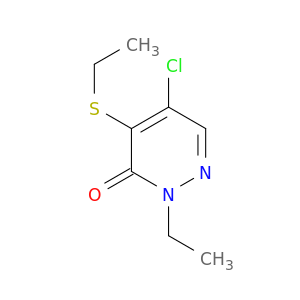 3(2H)-Pyridazinone, 5-chloro-2-ethyl-4-(ethylthio)-