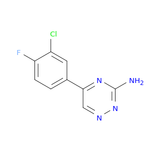 5-(3-Chloro-4-fluorophenyl)-1,2,4-triazin-3-amine