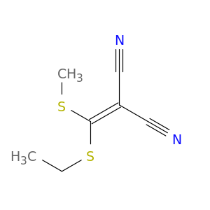 Propanedinitrile, [(ethylthio)(methylthio)methylene]-