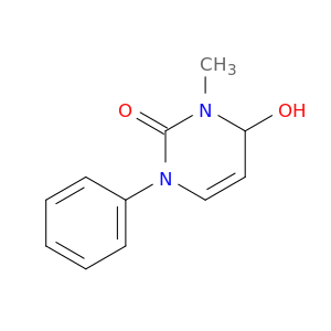 2(1H)-Pyrimidinone, 3,4-dihydro-4-hydroxy-3-methyl-1-phenyl-