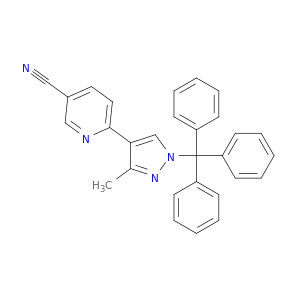 3-Pyridinecarbonitrile, 6-[3-methyl-1-(triphenylmethyl)-1H-pyrazol-4-yl]-