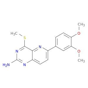 Pyrido[3,2-d]pyrimidin-2-amine, 6-(3,4-dimethoxyphenyl)-4-(methylthio)-
