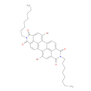 5,12-二溴-2,9-二辛基蒽并[2,1,9-def:6,5,10-d'e'f']二异喹啉-1,3,8,10(2H,9H)-四酮