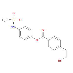 Benzoic acid, 4-(2-bromoethyl)-, 4-[(methylsulfonyl)amino]phenyl ester