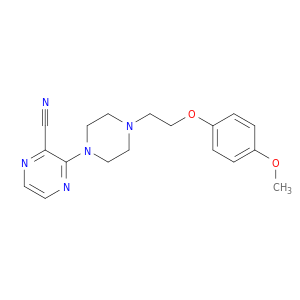 2-Pyrazinecarbonitrile, 3-[4-[2-(4-methoxyphenoxy)ethyl]-1-piperazinyl]-