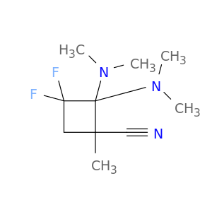 Cyclobutanecarbonitrile, 2,2-bis(dimethylamino)-3,3-difluoro-1-methyl-
