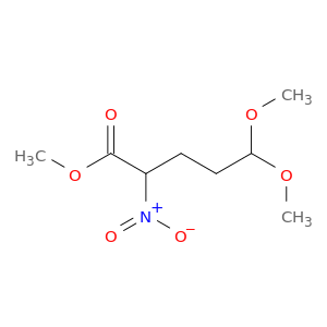 Pentanoic acid, 5,5-dimethoxy-2-nitro-, methyl ester