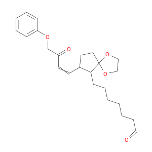 1,4-Dioxaspiro[4.4]nonane-6-heptanal, 7-(3-oxo-4-phenoxy-1-butenyl)-