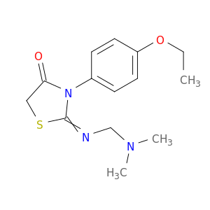4-Thiazolidinone, 2-[[(dimethylamino)methyl]imino]-3-(4-ethoxyphenyl)-