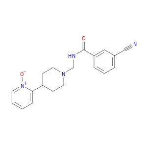 Benzamide, 3-cyano-N-[[4-(1-oxido-2-pyridinyl)-1-piperidinyl]methyl]-