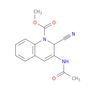 METHYL 3-ACETAMIDO-2-CYANO-2H-QUINOLINE-1-CARBOXYLATE