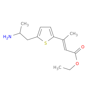 2-Butenoic acid, 3-[5-(2-aminopropyl)-2-thienyl]-, ethyl ester, (E)-